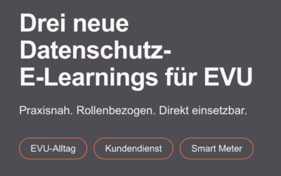 Drei neue Datenschutz-E-Learnings für EVU
